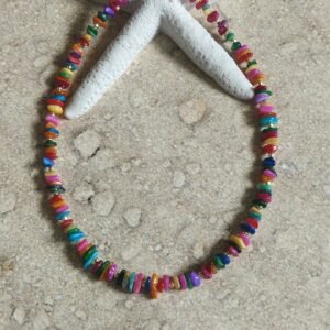 Choker "Tropikalny Blask" z masy perłowej