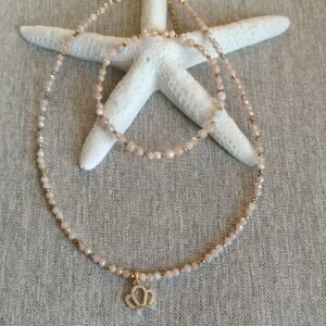 Komplet "Królowa Blasku" kamień słoneczny metalizowany