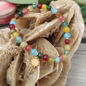 Bransoletka "Kolory życia" jadeit i agat