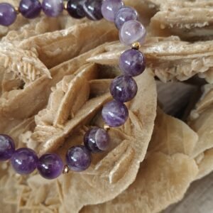 Ametyst bransoletka 8 mm