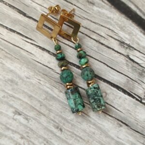 Kolczyki turkus afrykański