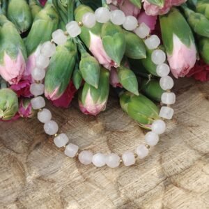 Bransoletka kwarc różowy 6 mm